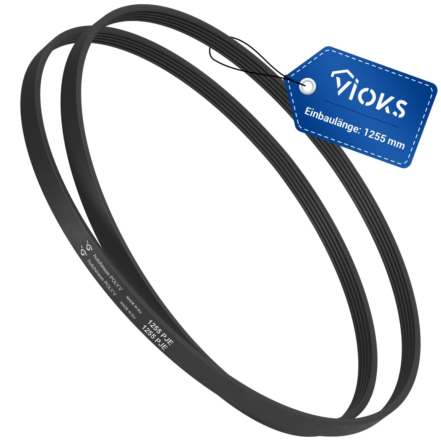 VIOKS Pasek napędowy pralka zamiennik paska klinowego wielorowkowego Bosch 00439490 1255PJ5E - pralki pasek klinowy suszarki pasek napędowy 5PJE1255