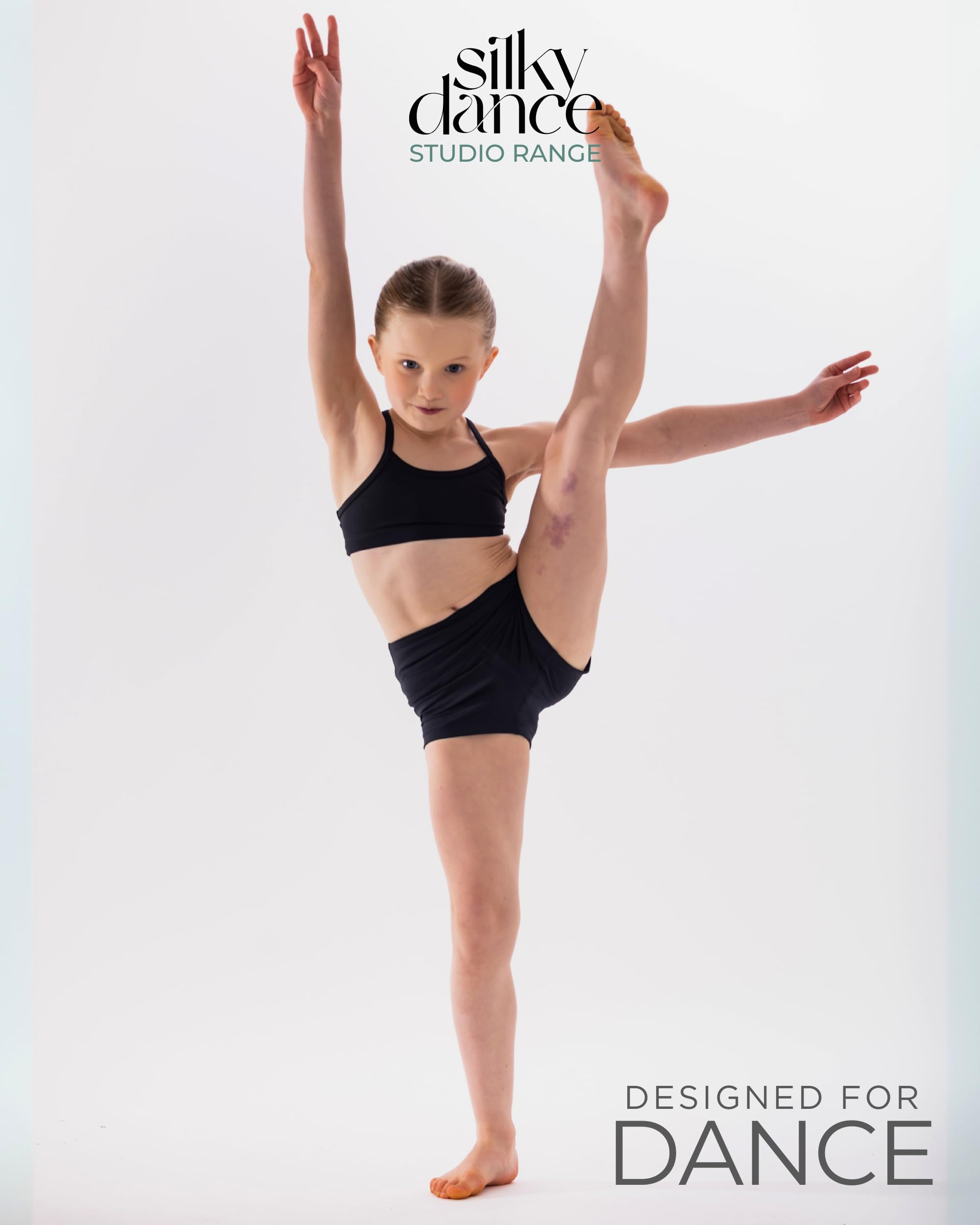 Silky Dance Short de danse pour femmes et filles, short résistant aux squats, short de sport, de course, de gym, de yoga, short taille haute pour entraînement et cyclisme