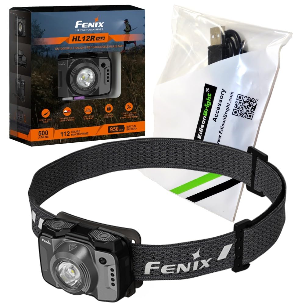 Amazon.com : Fenix HL12R V2 USB Rechargeable 500 Lumen LED
