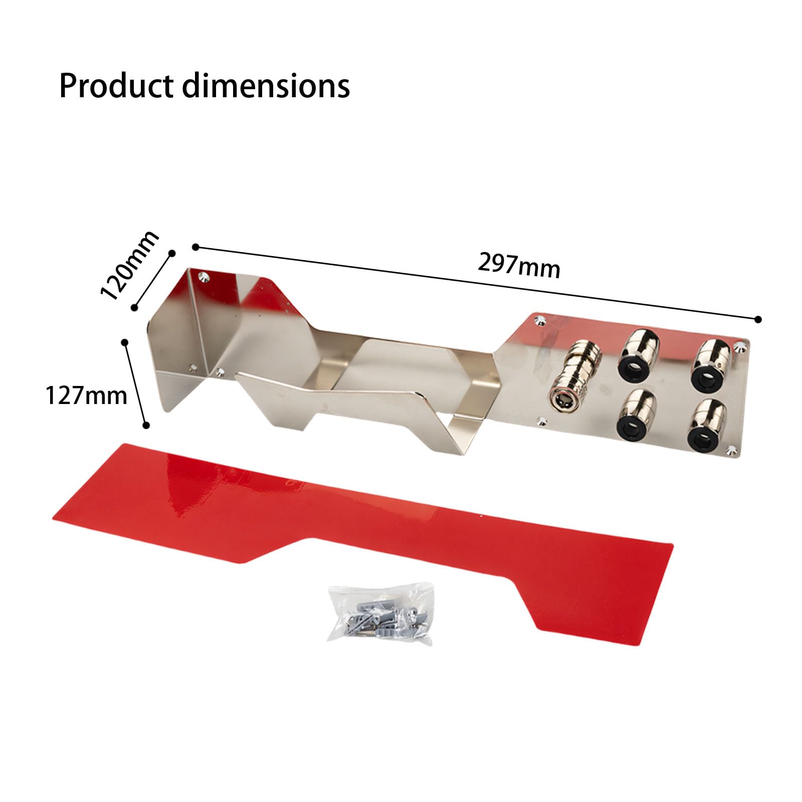 Soporte de acero inoxidable para accesorios de lavado de coche, boquilla de herramientas y dispensador de espuma, almacenamiento de montaje en pared