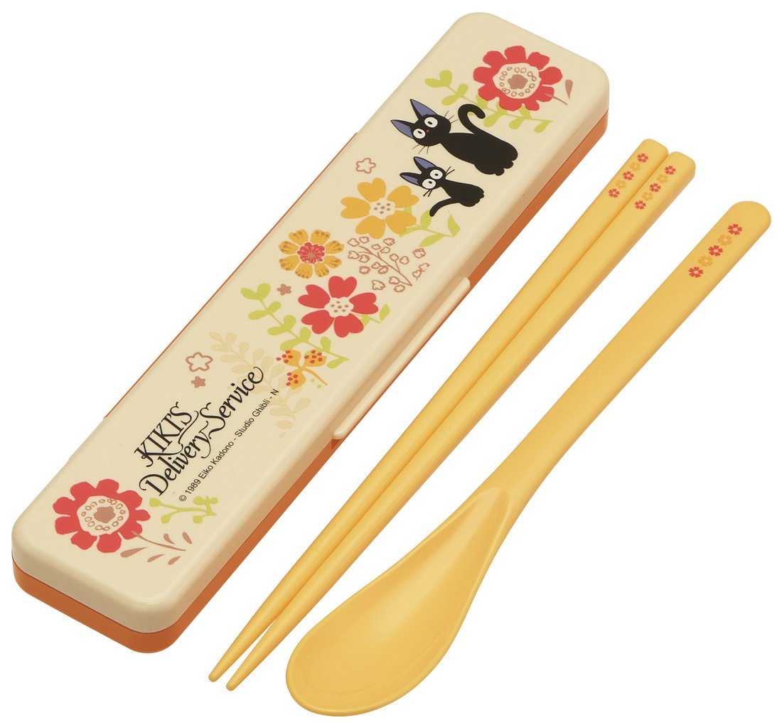 Baguettes et cuillère Jiji Kiki’s Delivery Service étui antibruit pour éliminer les bruits de sac