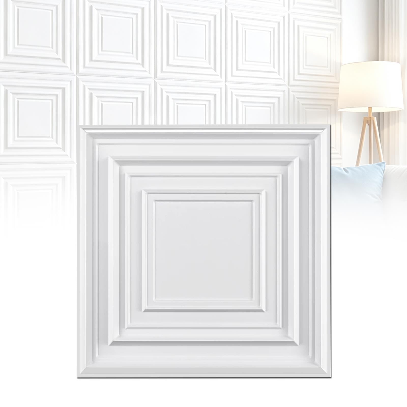 Panele Ścienne 3D PVC, 12 Szt, Samoprzylepne, Dekoracyjne Panele Ścienne