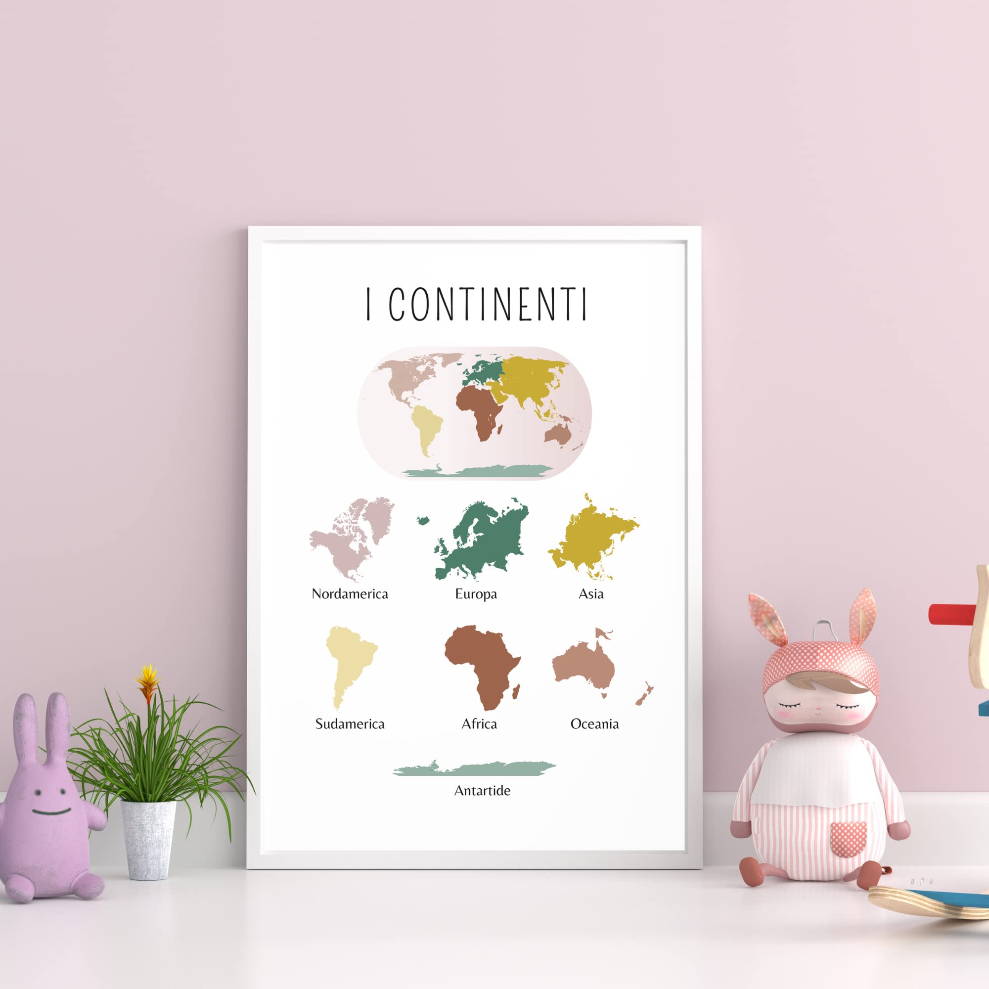 Ueiwffzo Set di 3 poster di immagini per la cameretta dei