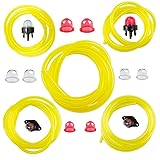 HUSWELL 5 Size 4-Feet-Long Fuel Line Gas Hose Tube for Small Engine Stihl Craftsman Husqvarna String...