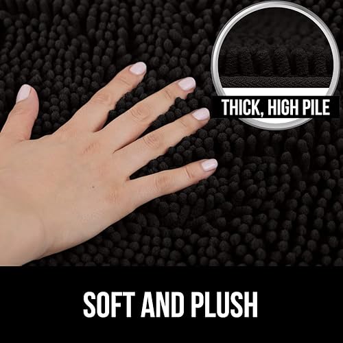 Miniatura 3 de GORILLA GRIP Juego de alfombras de baño de espuma viscoelástica, juego de contorno incluye alfombra de baño de 30 x 20 pulgadas y tapete para