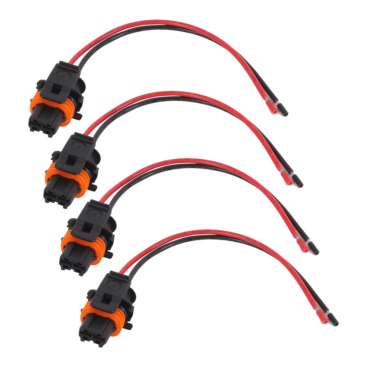 Gutol 4 Pcs 2 Pin Diesel Injector Connector Plugs, for Automotive Fuel Injector Plugs and Injectors 1928404072