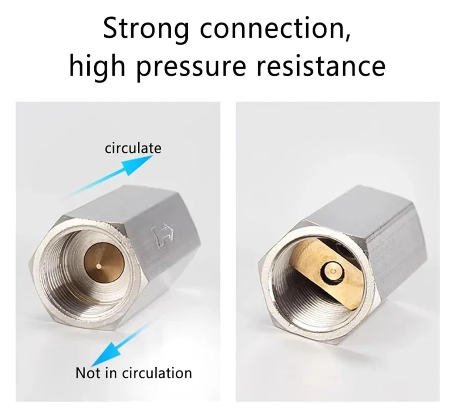 Clapet anti-retour pneumatique 6 mm 8 mm 10 mm 1/4 3/8 1/2 en laiton anti-retour adaptateur de raccord de tuyau d'air
