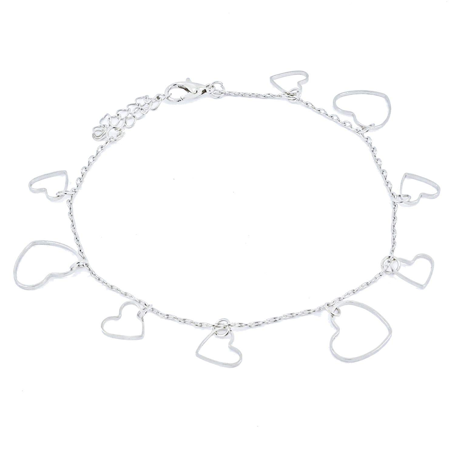 Zivom® Heart Indo Western Dainty Delicate Charms Single Leg Anklet Payal For Women Girls (B07YHXKDRL) Amazon Price History, Amazon Price Tracker