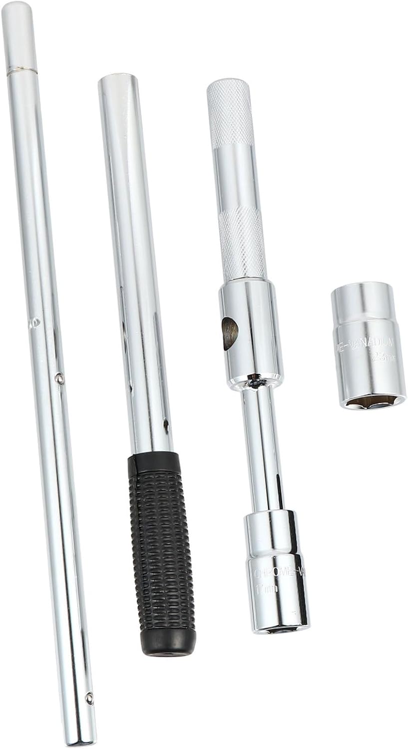 Alipis 4 Extended Lug Wrench Heavy Duty Tire Nut Tool for Easy Tire Changes Carbon Steel Construction Resistant Shaped Design for Increased Torque