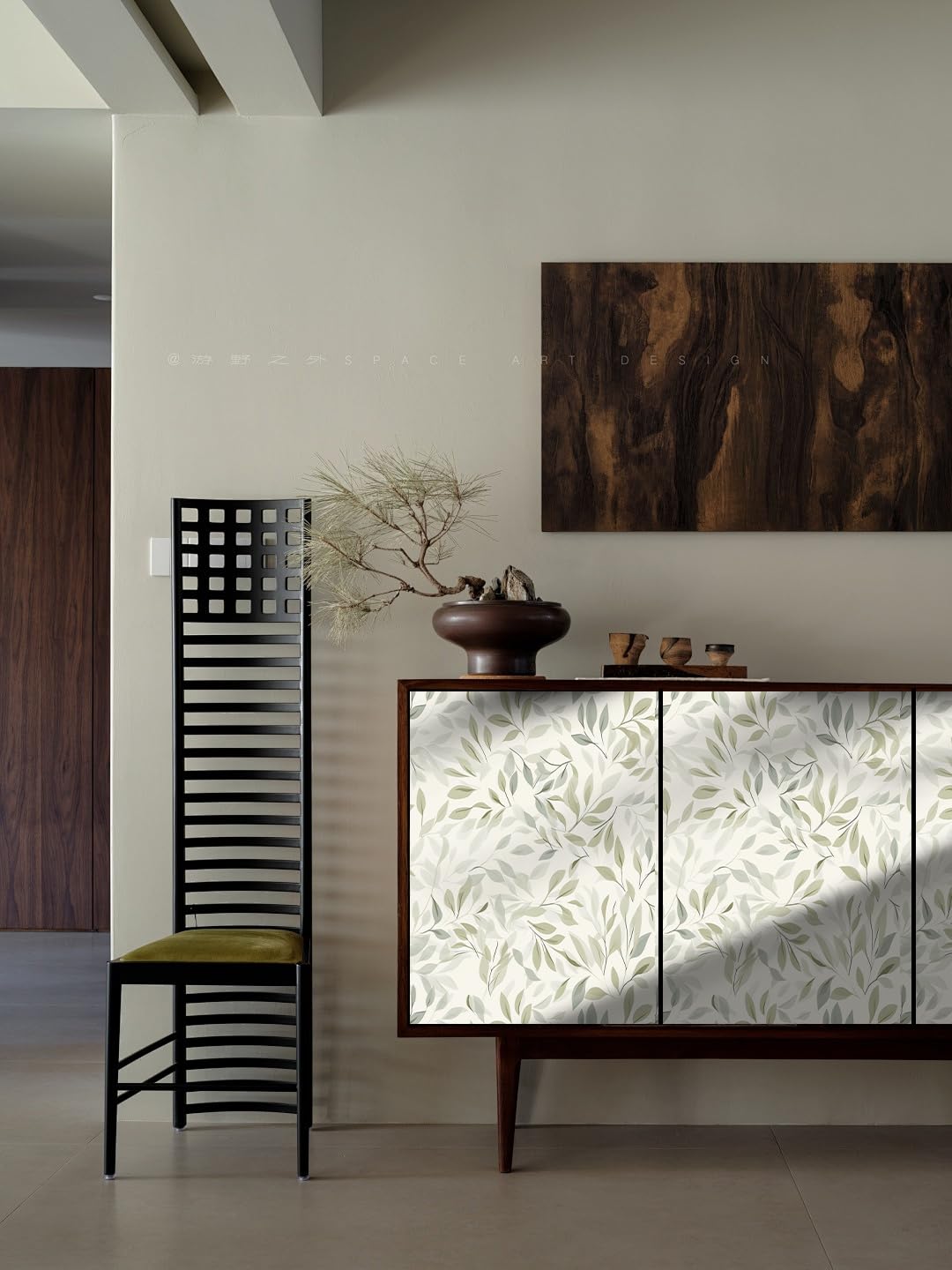 myforHD Papel Pintado Autoadhesivo Flores Papel de Pared Papel Adhesivo para Muebles Removible Impermeable Estilo Retro Vinilo PVC Pegatina Decorativos Pared Salon Papel Pared Dormitorio