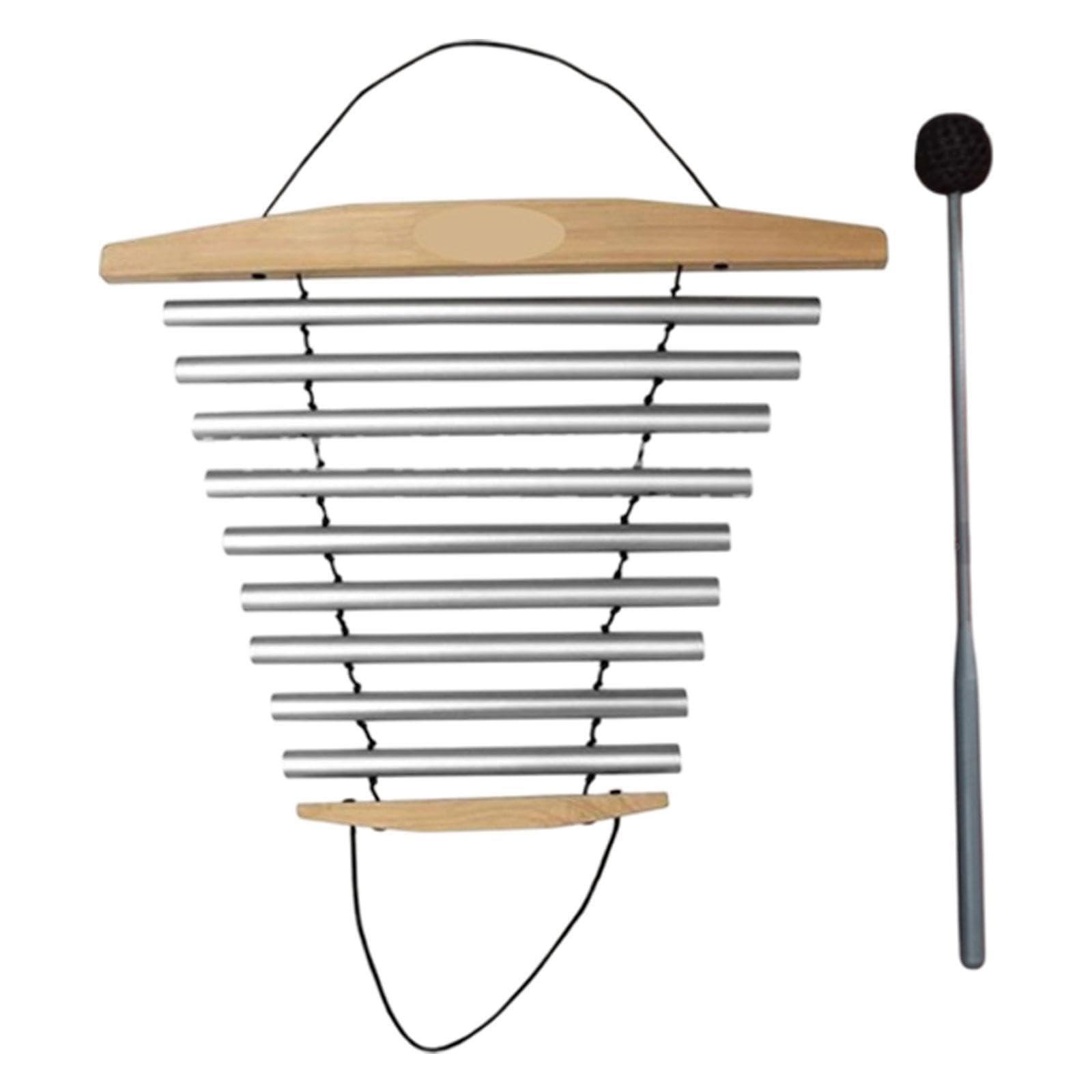 kowaku Campanello di flusso di meditazione con martello, strumenti musicali, campanello di flusso, suono di ciotola di meditazione per casa, 9 Toni Addensati