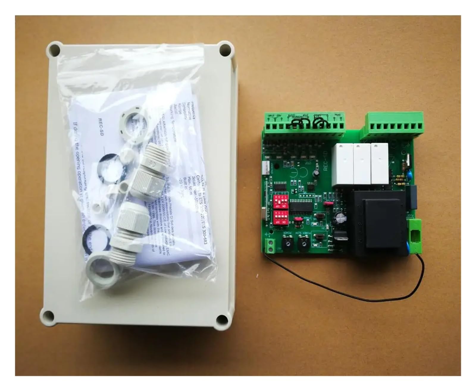 Garagentoröffner, 220VAC Schiebetor Garagentoröffner Motorantrieb NC-Platine Elektronische Kartensteuerung for automatischen Toröffner Passend für vielseitige Tore (Size : Kit 0)
