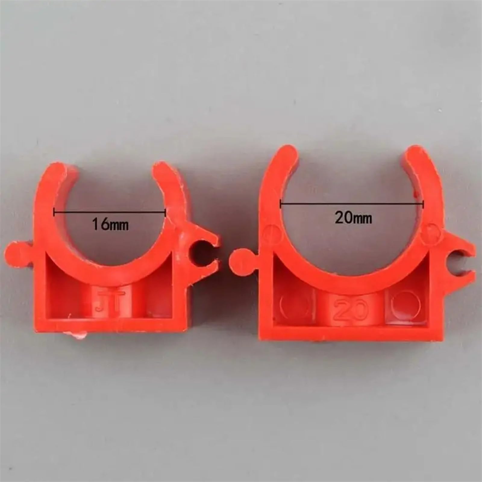 100 Teile/Beutel U Typ PVC Rohr Klemme Anschluss Rohr Halter 16/20mm Rohr Armaturen Wasser Schlauch Anschlüsse Garten zubehör Rohrschellen(Blue-20mm)