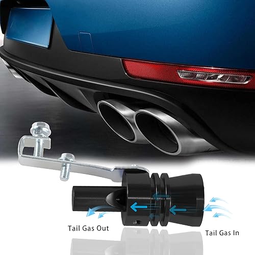 Miniatura 4 de Silenciador universal de tubo de sonido turbo simulador de sonido de tubo de escape potenciador de sonido compatible con camiones, motocicletas,