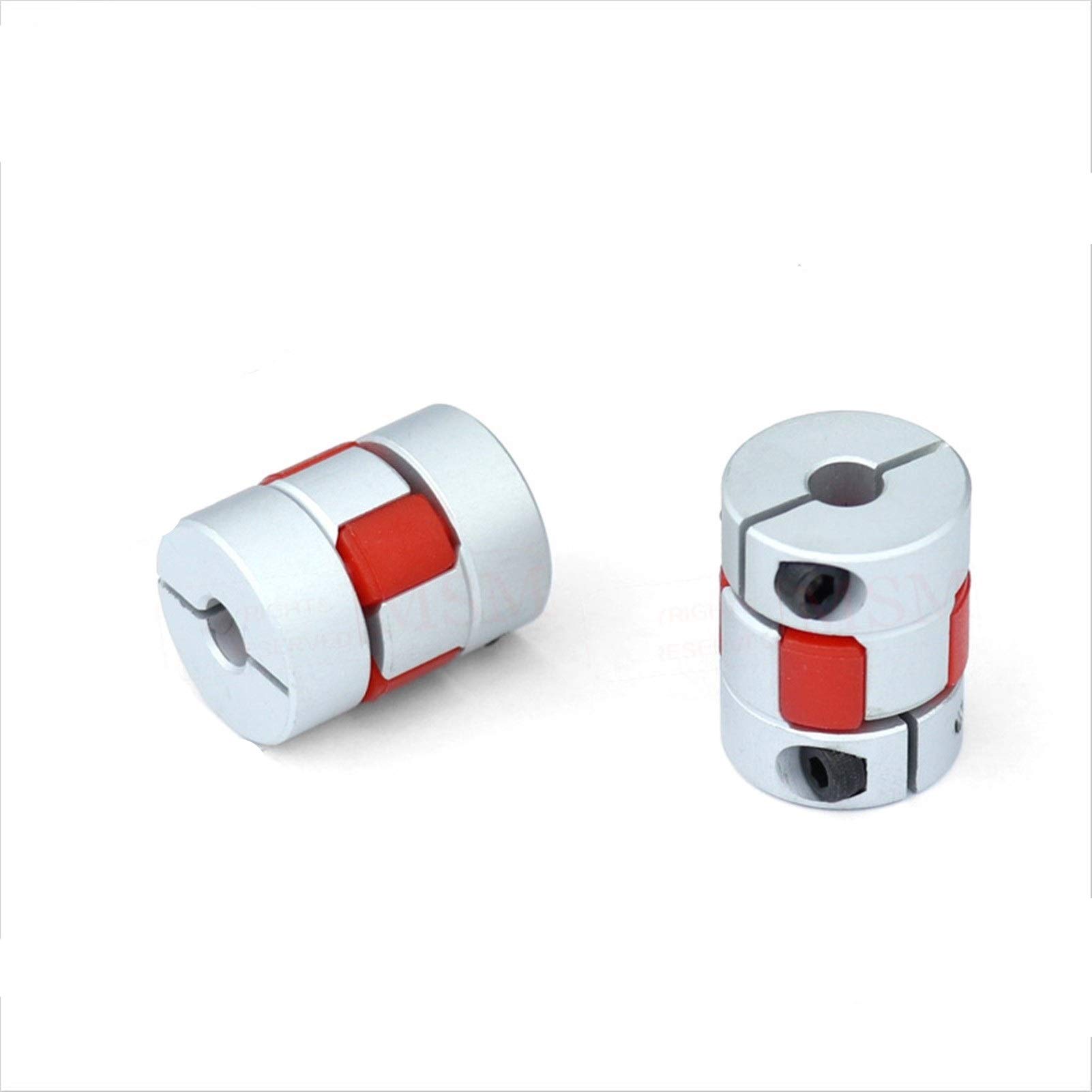 TEYWET Coupler 2pcs/lot Shaft Couplers D20L25 Flexible Rubber Jaw for Motor Connector Aluminium for 3D Printer CNC Metal (Inner Diameter : 5x6)