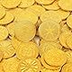 Byhoo 50 PCS Metall Goldmünzen, DND Piratenmünzen, Stress Relief Tool, mit Samt Kordelzugbeutel für Brettspiele, Rollenspiele, Schatzjagden, Piraten Abenteuer Thematische Play Favor