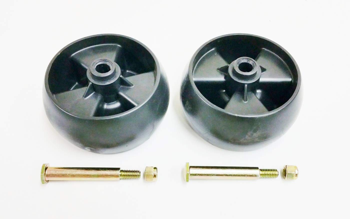 MTD Aftermarket Set of 2 Deck wheels Replace 734-04155 Bolt Replaces 938-3056 Plus Locknuts. MTD Cub Cadet Troy Bilt White