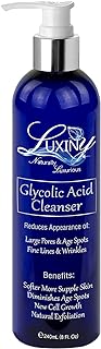 Glycolic Acid Face Wash Exfoliating Cleanser & Pore Minimizer for Women/Men, 8 oz Vegan Natural 10% AHA Facial & Acne Body...