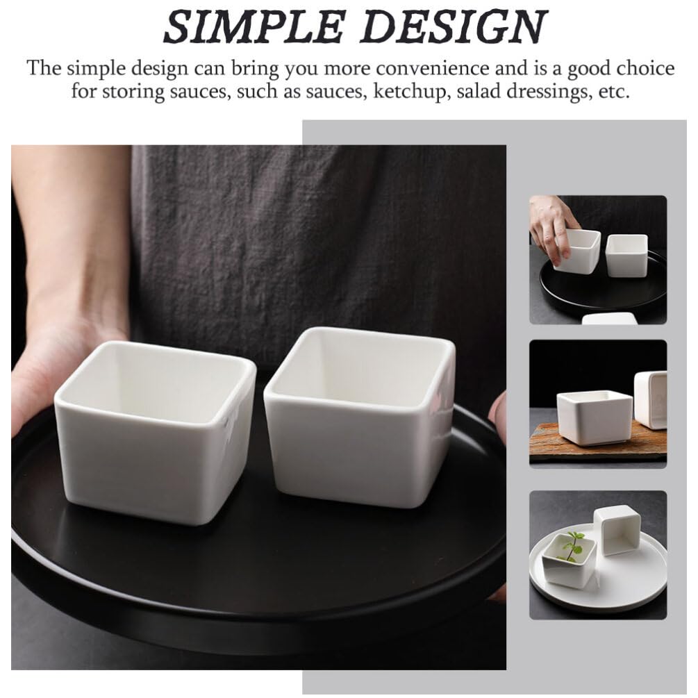 Alipis 2pcs Sugar Packet Holder Porcelain Tea Bag Bowl Coffee Condiment Storage Containers Sugar Bag Sweetener Holder Coffee Station Organizer for Home Office Restaurant