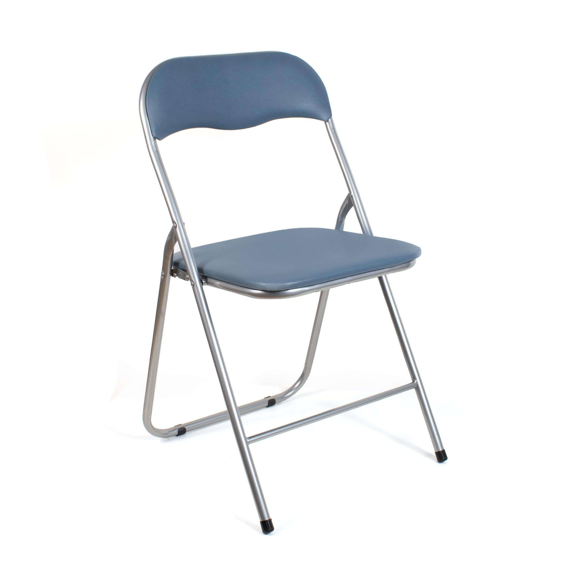 THE SECRET HOME - Pack de 1, 2, 4 y 6 Sillas Plegables Acolchadas - Asiento Auxiliar para el Hogar - Ideal para Cocina, Comedor, Salón, Dormitorio - 44 x 46 x 79 cm (1, Gris)