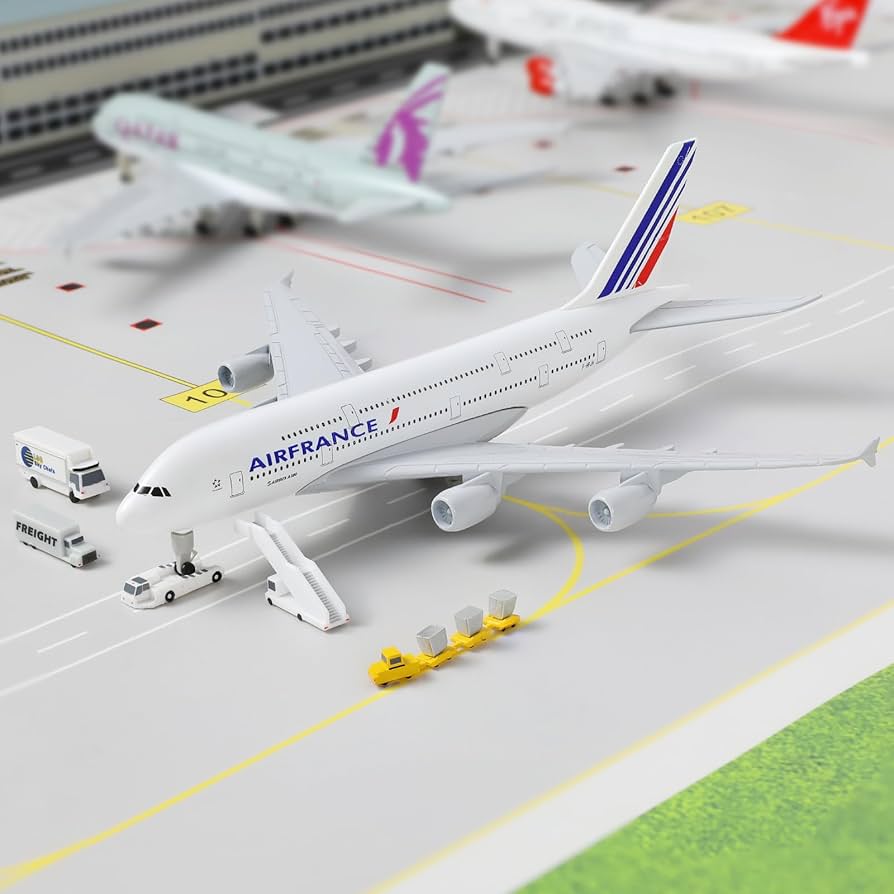 Amazon.com: QIYUMOKE A380 France 1/300 Die-cast Metal