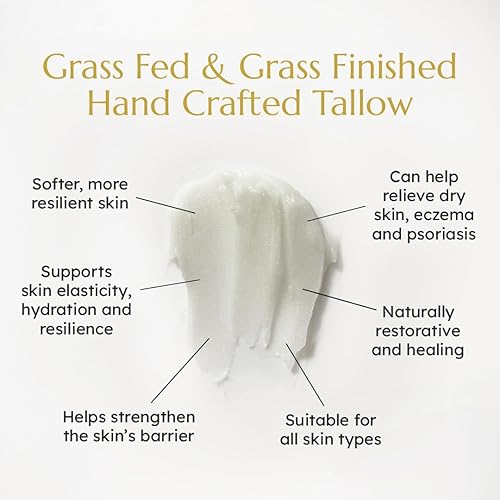 Miniatura 5 de Krowa Bálsamo facial matutino  2 onzas de sopa alimentada con hierba y acabado con cartílago traqueal bovino y mezcla de aceites esenciales para la