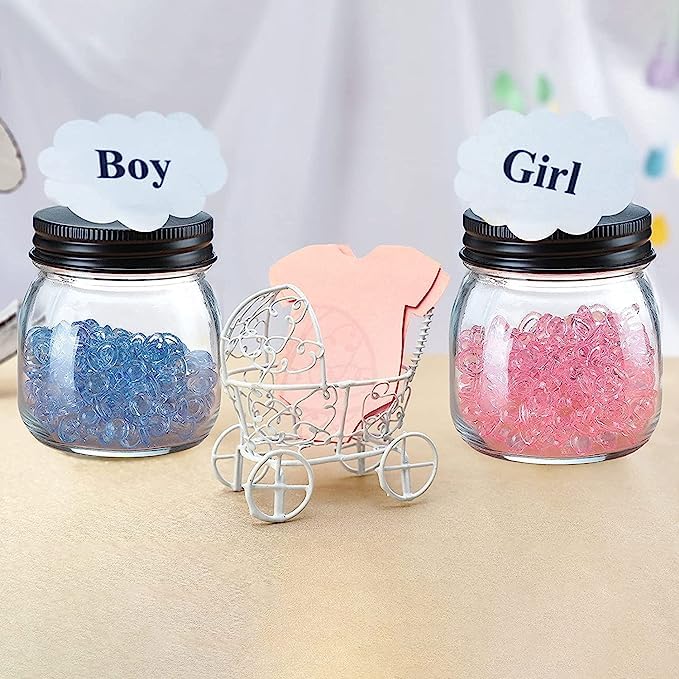 Image of Acrylic Pacifier,100Pcs Mini Baby Pacifiers Baby Shower Favors Birthday Party Decoration Baby Baptism Soothing Pacifier Toys Baby Nipples Baby Shower Decoration Accessories