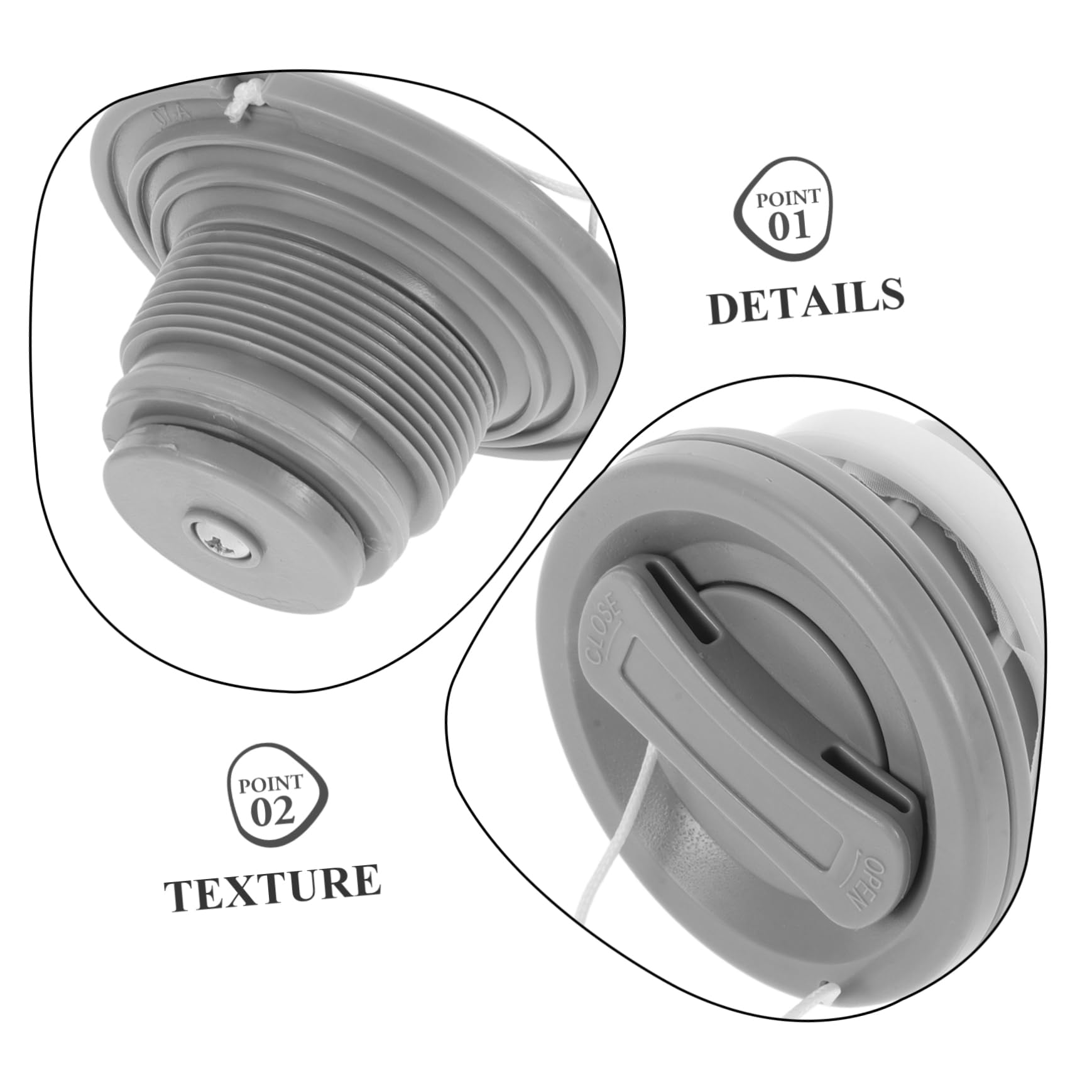 INOOMP Kayak Gonfiabile Bocca Gonfiabile Board Accessori della Valvola Accessori per Barche Gommone Marino Adattatore per Kayak Kayak di Scarico Accessorio di
