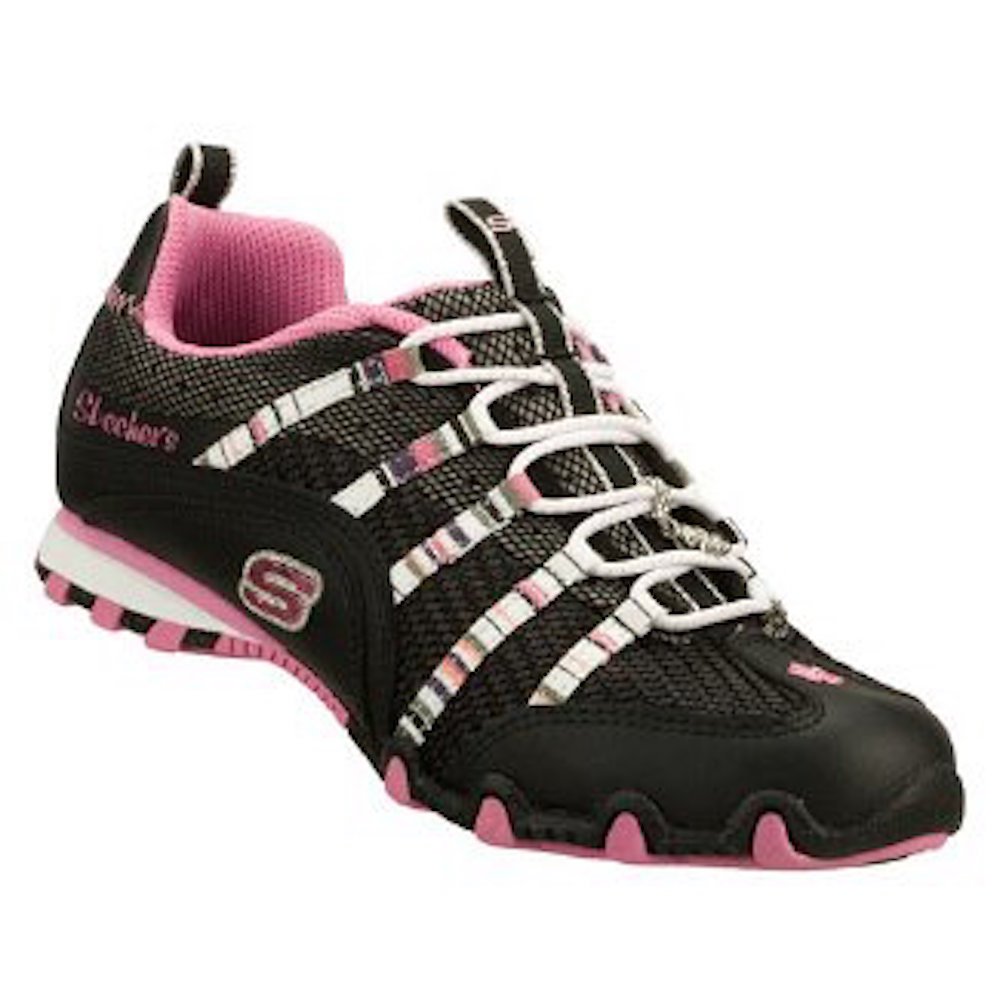 Skechers Little Kid/Big Kid Bikers - Miss Priss (1 M US Little Kid) Black/Hot Pink