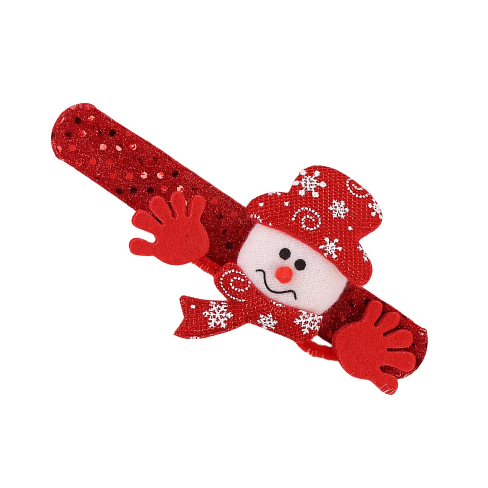 Jazuaiao A Portable Nimal Slap Bracelets Christmas Themed Slap Wristbands Friend Nd Family Festival Ornament Sturdy Nd Washable