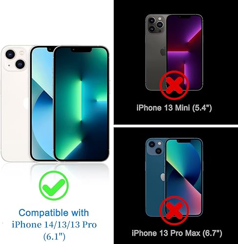 Miniatura 7 de Paquete de 2 Protector de pantalla de privacidad para iPhone 13 compatible con iPhone 13 Pro14, película de vidrio templado antiespía, sensible al
