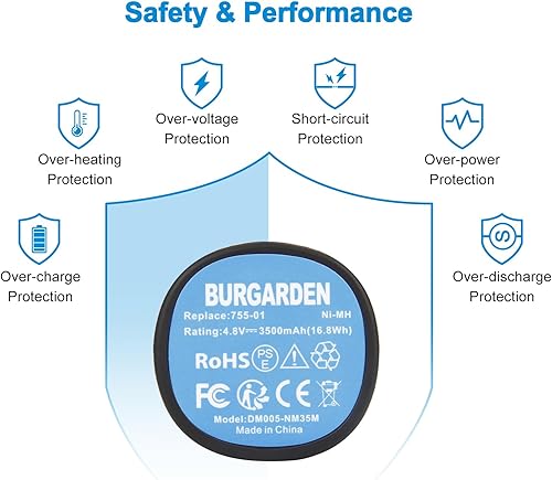 Miniatura 6 de Batería Ni-MH 755-01 de 4.8V 3500mAh para Dremel 7300-PT, Dremel 7300-N8, Dremel 755-01 Dremel 7300 (no apto para Dremel 755,7500, 7400, 750)