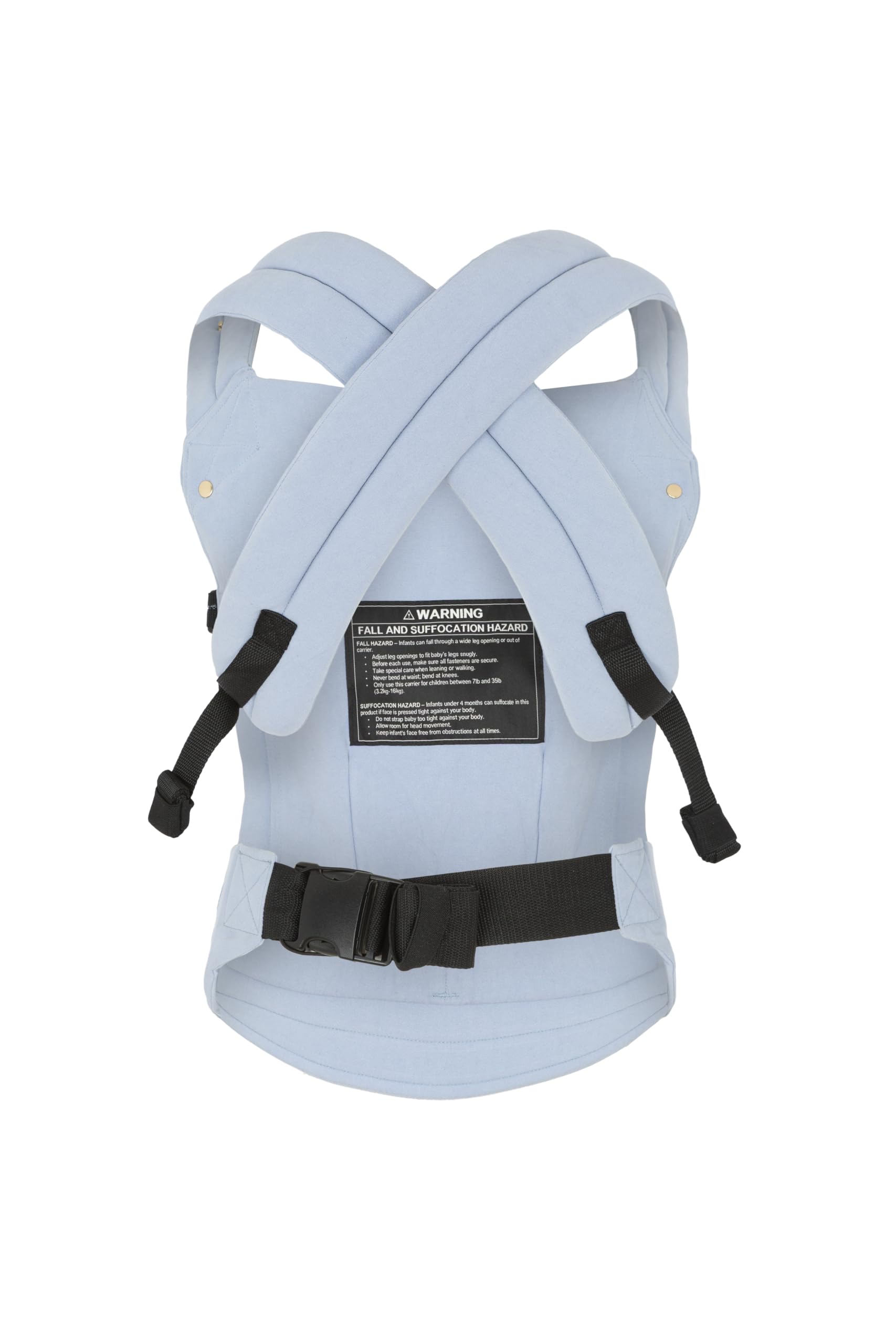 Mochila Portabebés Ergonómica Unisex, Algodon+Lino, Babero Extraíble Hipoalergénico, Soporte Cómodo para Bebés de 3.2kg a 16kg - Lavable a Máquina, Transpirable, Múltiples Posiciones de Porteo