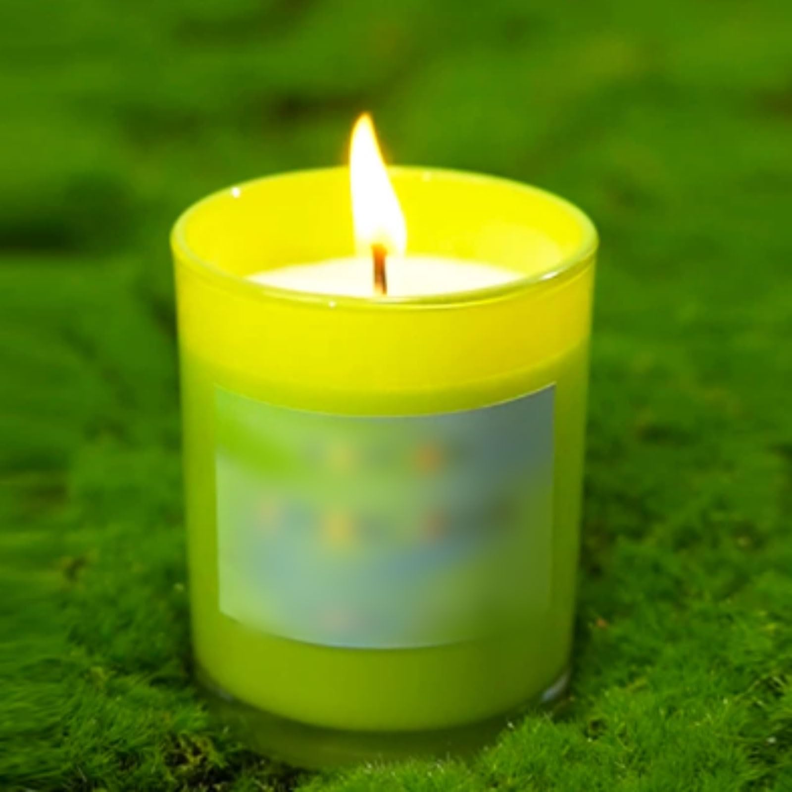 Exquisito Velas de vidrio hechas con cera de soja y aceites esenciales botánicos, velas en tarro reutilizables de larga duración for aliviar el estrés meloso(Blu)