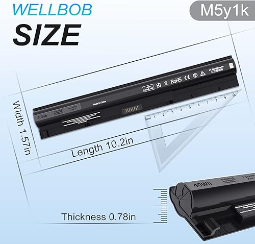 Miniatura 4 de Batería M5Y1K para batería Dell Inspiron 5559 5558, para Dell Inspiron 15 3000 5000 batería 3558 3567 5555 5566 5759, compatible con batería de