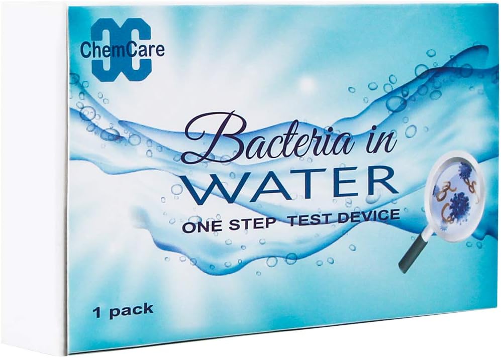 Bacteria Water Test Kit-Qualitative Test Result in 10 Minutes,Level of E.Coli Present(Semi-Quantitative Results) in 1 Hour.(1 Pack)