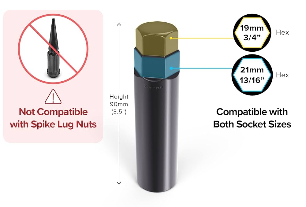 のっつ Amazon.com: Steelman 78544 7-Spline 5/8-Inch Locking Lug Nut