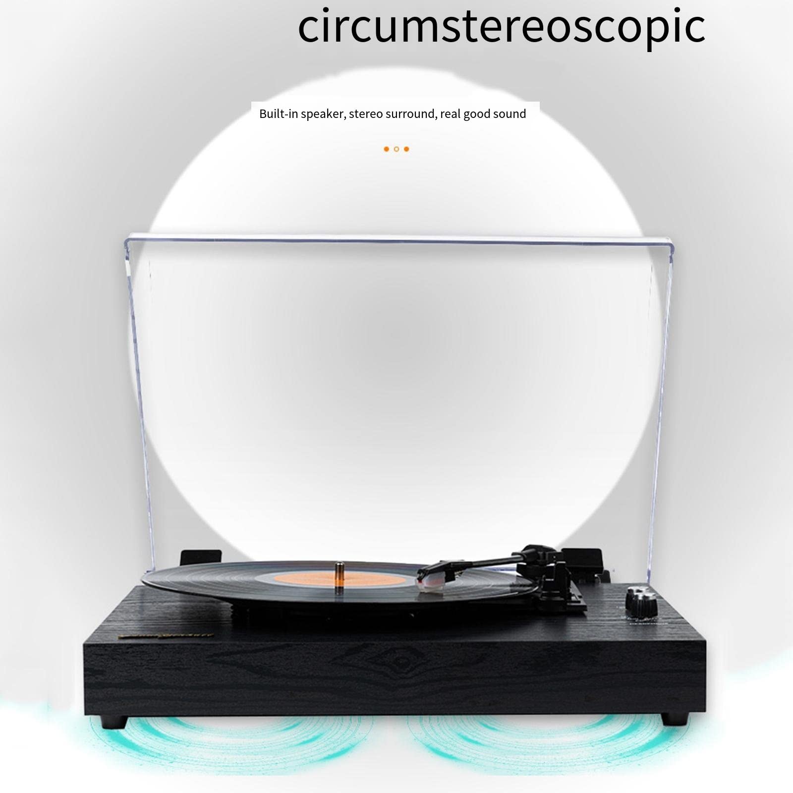 Vinyl Records LP Turntable Retro Plak Çalar Dahili Hoparlörler