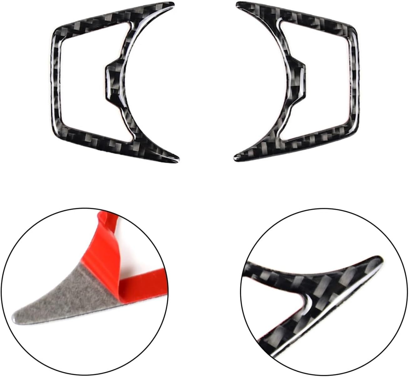Auto Carbon Fiber Headlight Switch Cover Trim Decor for Fords Mustang F150 Explorer 2014-2020 Accessoire
