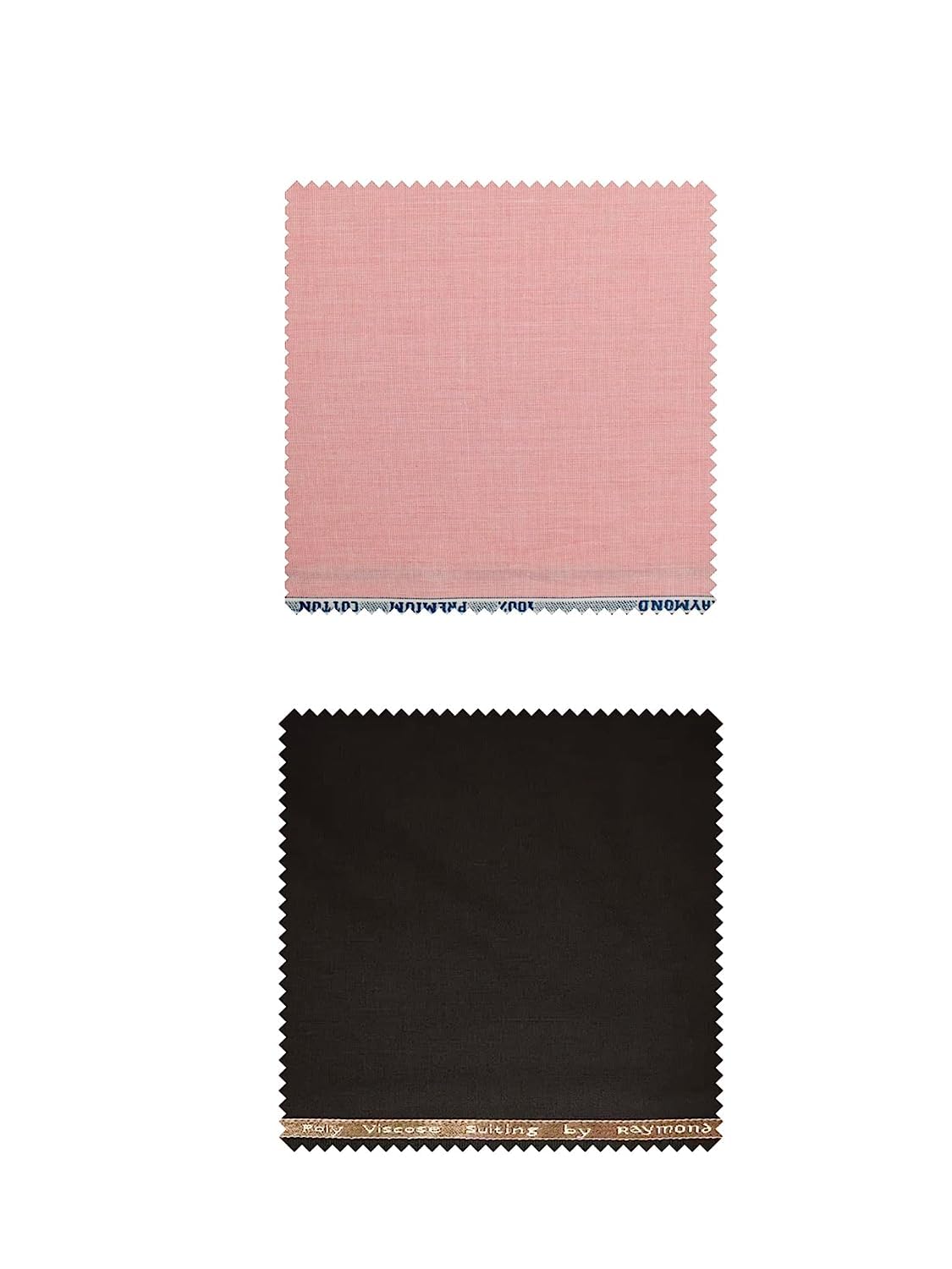 Polyviscose Trouser- 100% Cotton Shirt Fabric Combo Box (Unstitched, All Weather Fabric, (BROWN PANT +DARK PINK SHIRT)