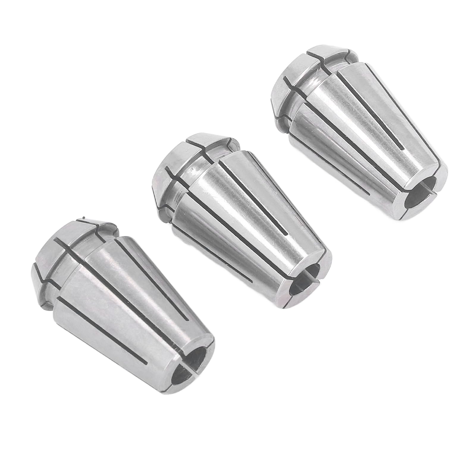ERG16 Spring Collet, 3PCS ERG16 Series Chuck Spring Collet Set for Milling Lathe Tool Wide Application, Good Compatibility, Accurate, Toolchuck