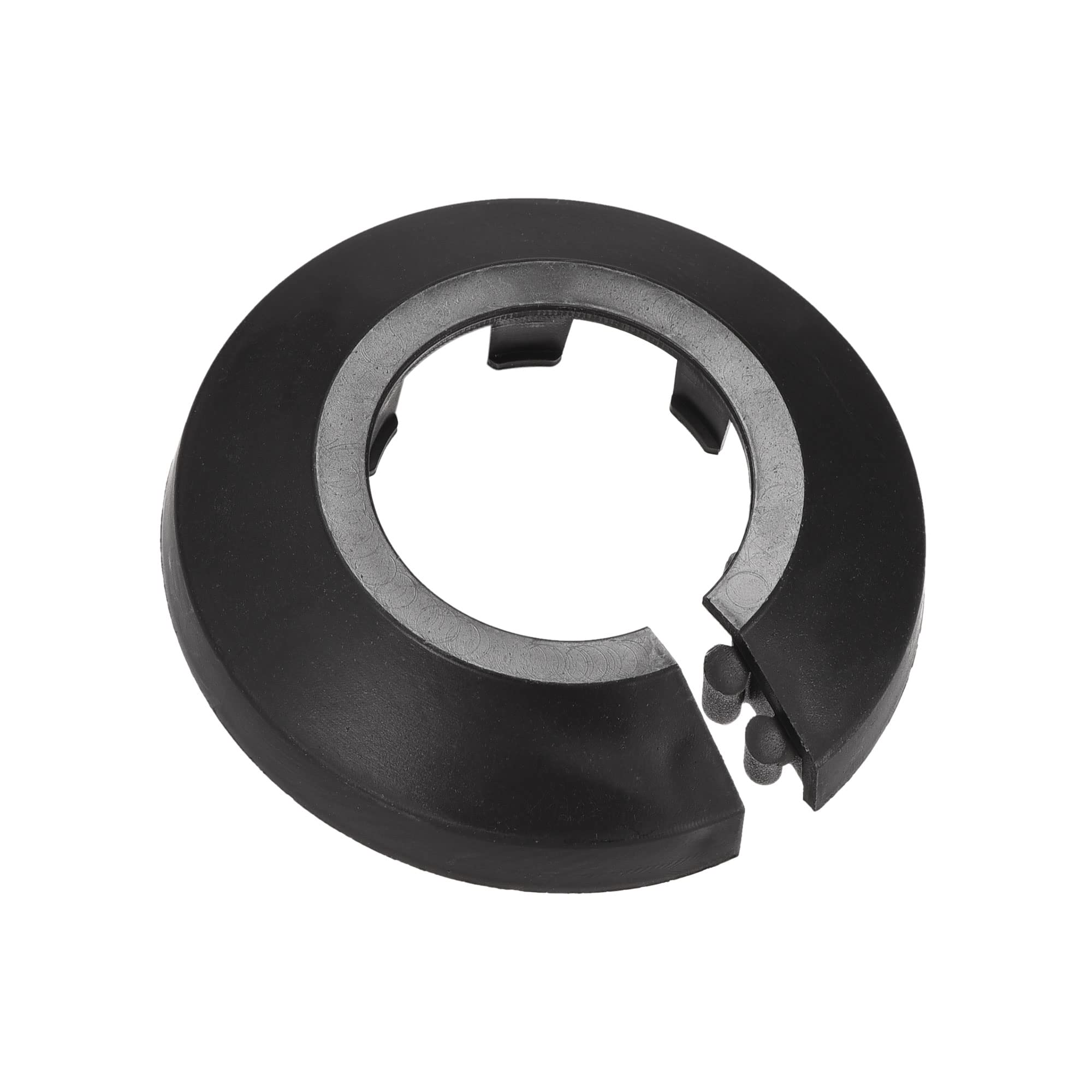 Cache-tuyaux radiateur noir PP 25mm uxcell | Lot de 10 rosaces décoratives