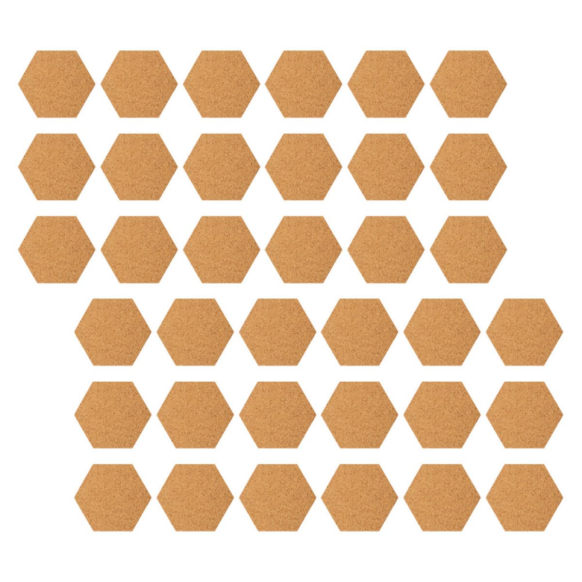 Healeved Dalles Hexagonales en Liège Autocollantes 2 MM 120 Pièces Mini Tableau d'Affichage Adhésif pour Décoration Intérieure Protection Surface et Loisirs Créatifs Tableau en Liège