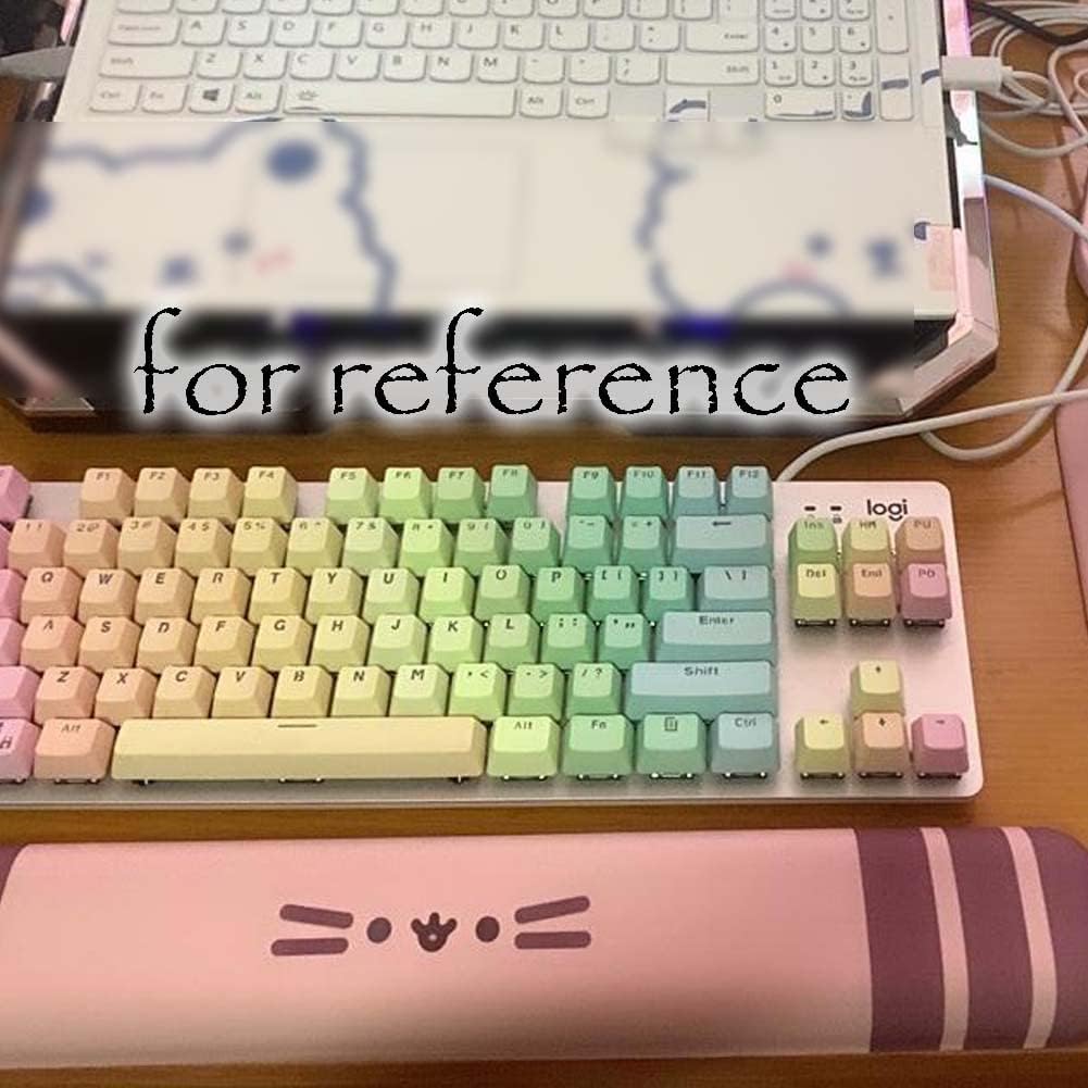 Pink Cartoon Cat Mouse Pad Wrist Rest Memory Foam Keyboard Hand Rest Support Computer Office Wrist Pad