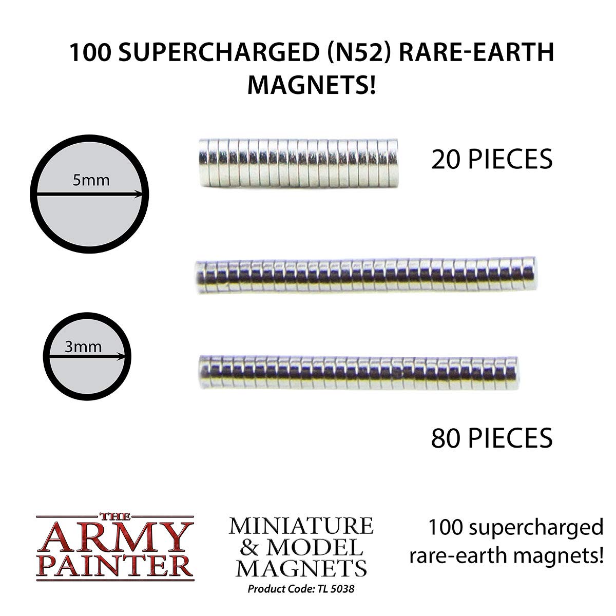 The Army Painter, Miniature and Model Magnets, 100 pieces — Amazon image 2