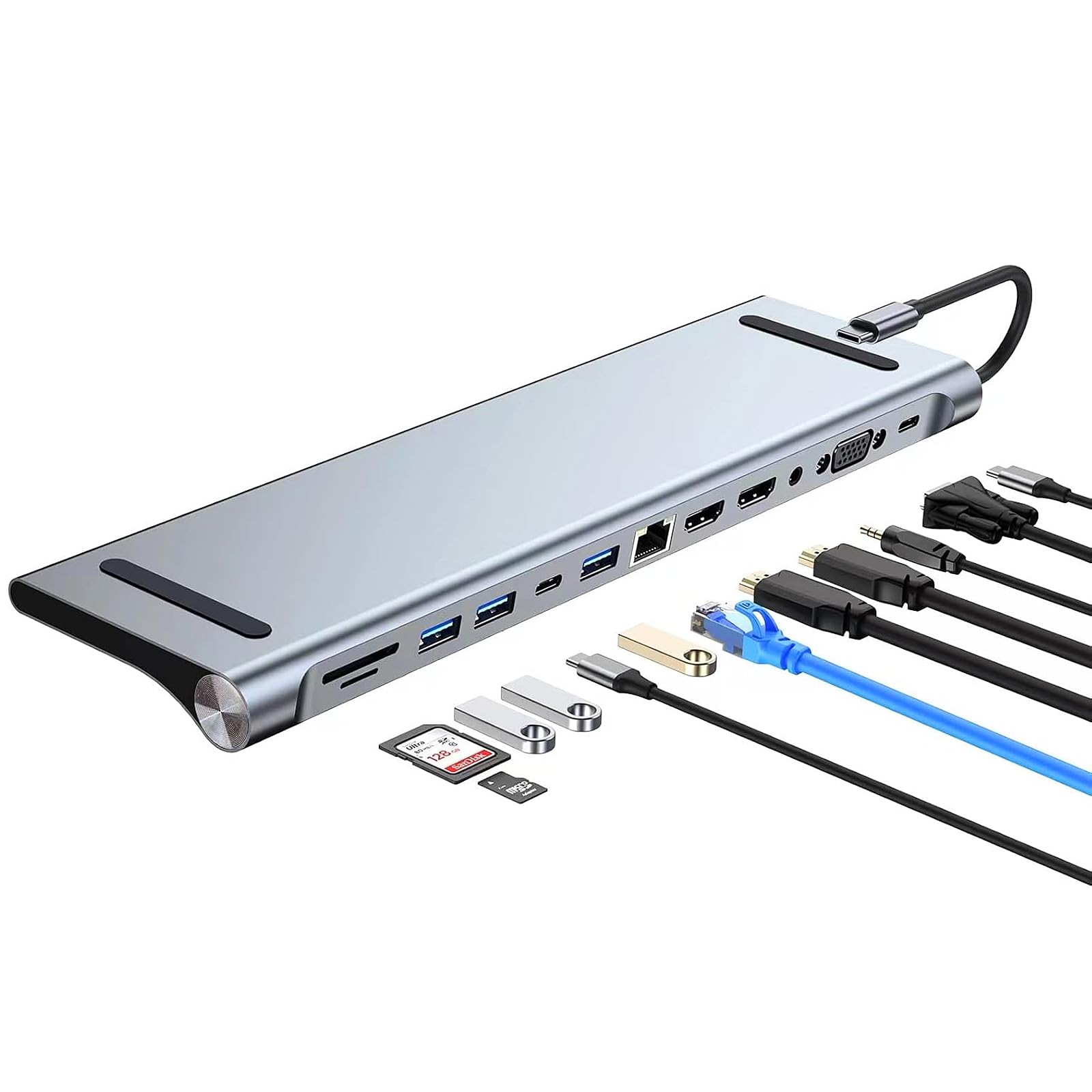 Amazon | USB-C ドッキングステーション 12-in-1 ハブ ノートPC 傾斜