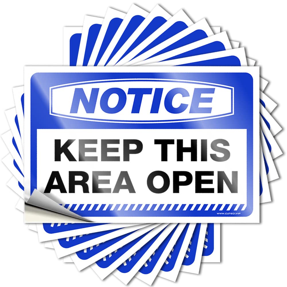Saying Coffee Vinyl Sticker | Notice Keep This Area Open Encouragement for Teen Use(12X18CM)
