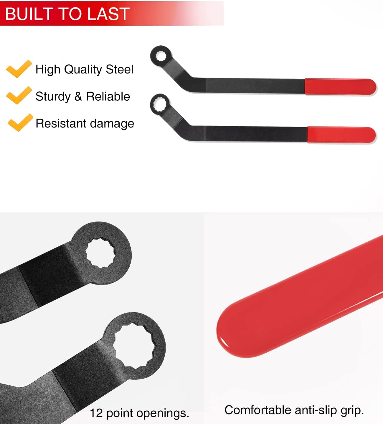 2 Pack 1016 Serpentine Belt Tensioner Wrench Tool Set for All 2007+ Mini Cooper with N12, N14, N16, N18 Engines