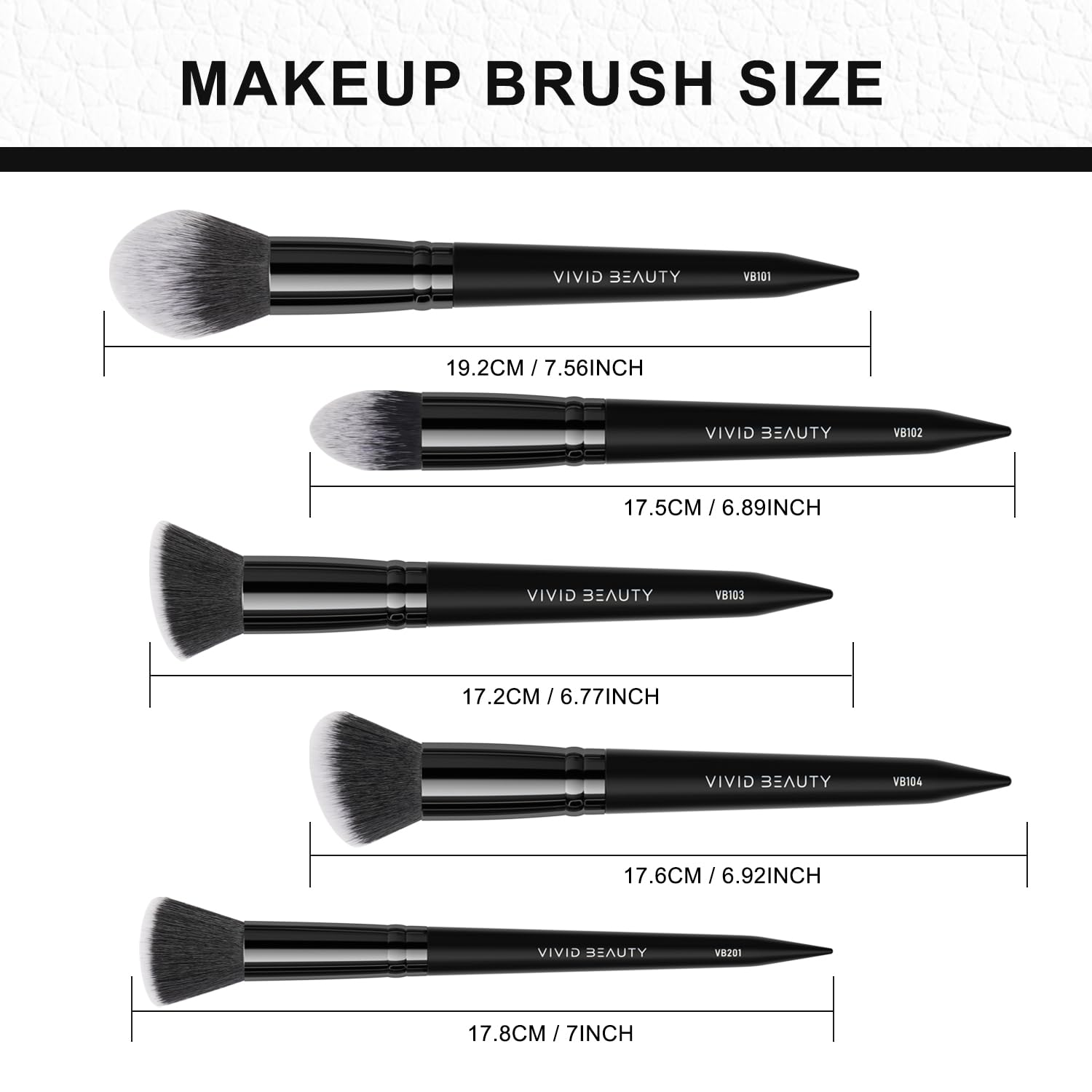 Juego de 5 brochas de maquillaje, suaves y respetuosas con la piel para un maquillaje facial impecable, incluye brocha para polvo y base, kit cosmético profesional para una aplicación
