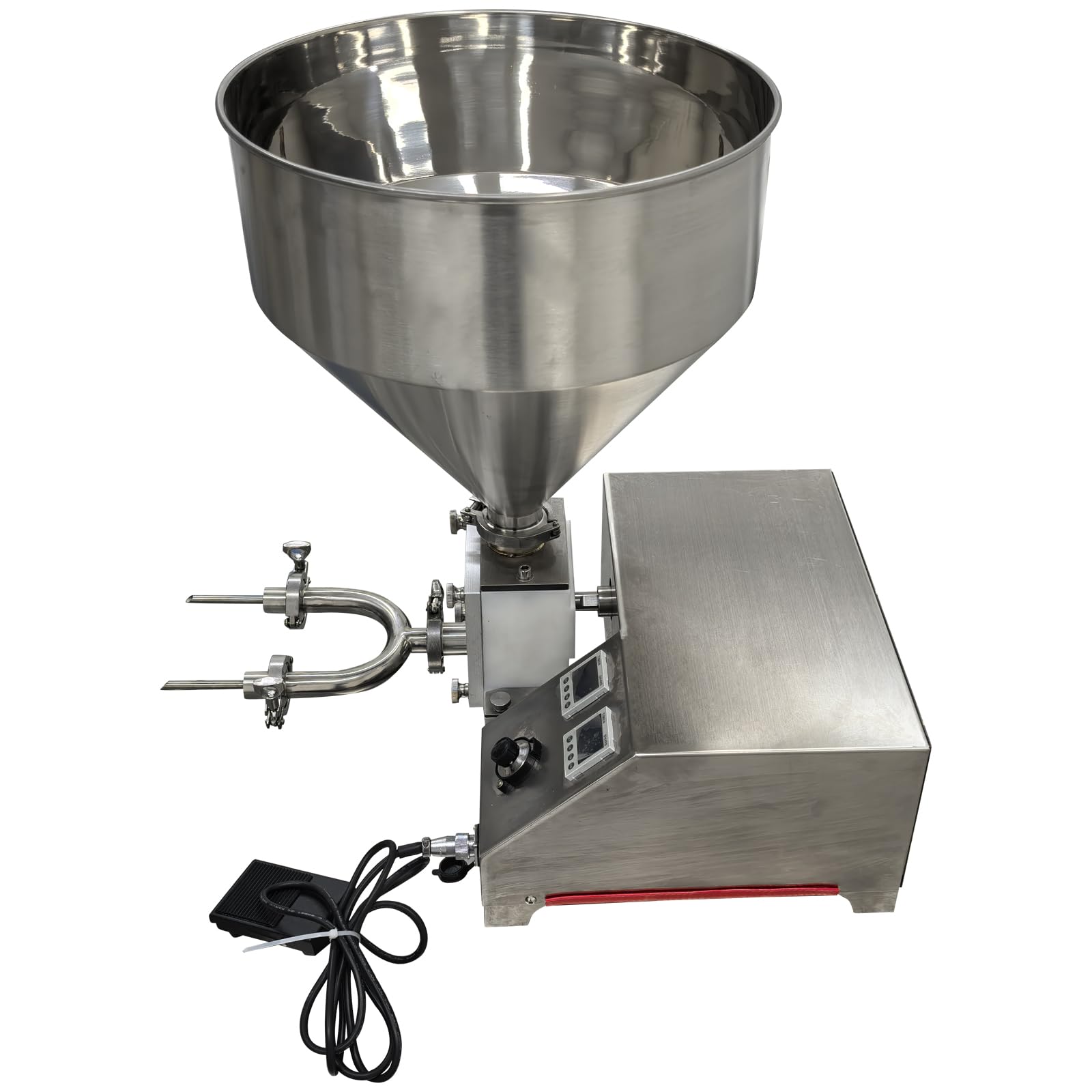 TECHTONGDA 20L Commercial Electric Cream Puff Filling Machine 110V Double Spout Donut Pastry Filler Bread Donut Jam Filling — view 7